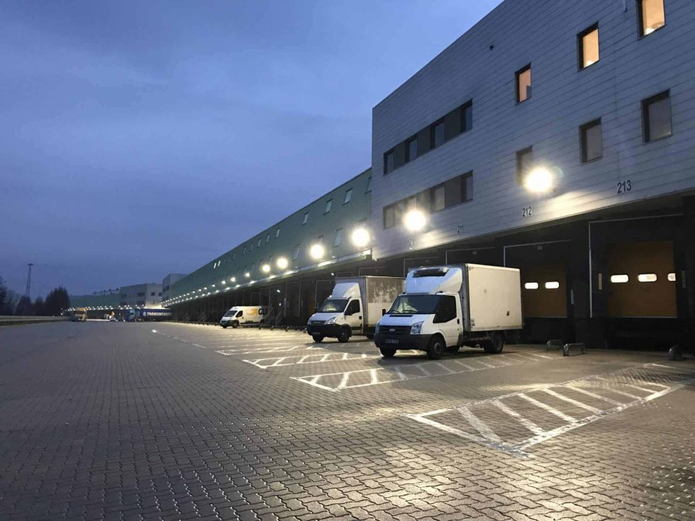 Kültéri rakodótér biztonságos térvilágítása